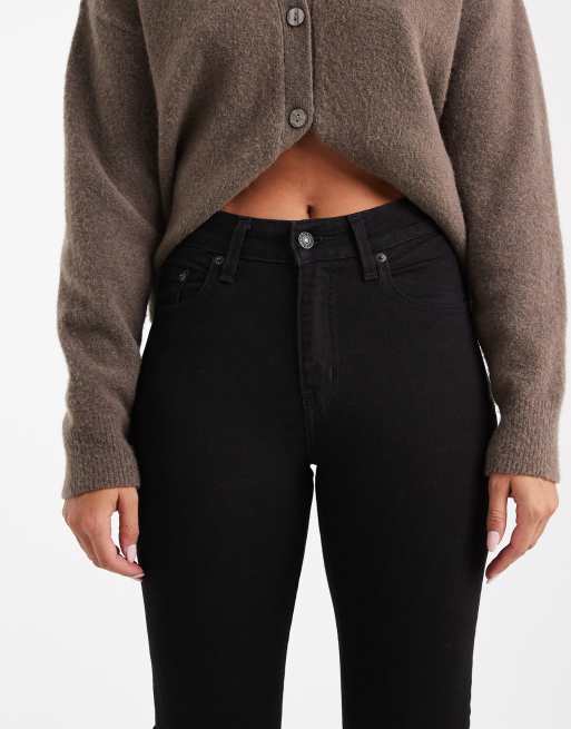 Levi's – 726 – Schlagjeans in Schwarz mit hohem Bund, 5 von 5
