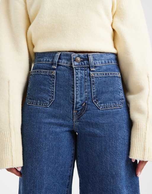 Levi's - 728 - Jean large à taille haute - Bleu moyen, 4 de 5