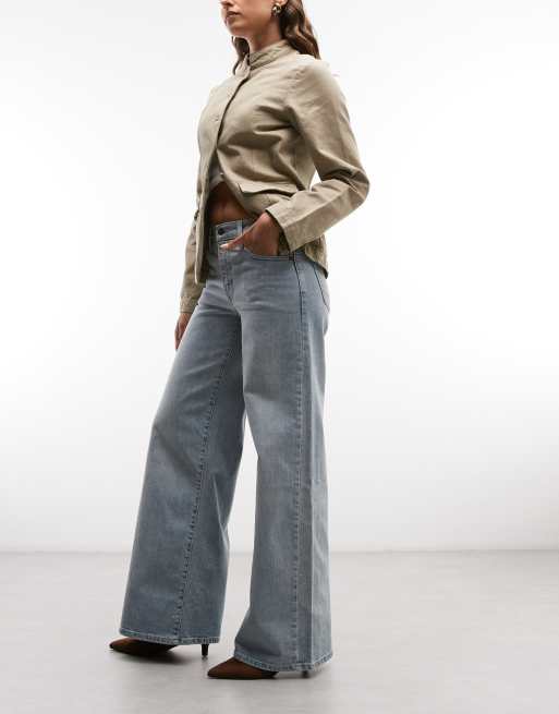 Levi's - 728 - Jeans met hoge taille en wijde rechte pijpen in lichte wassing, 2 van 5
