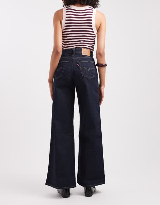 Levi's – 728 – Jeans mit weitem Bein und hohem Bund in dunkler Waschung, 2 von 5