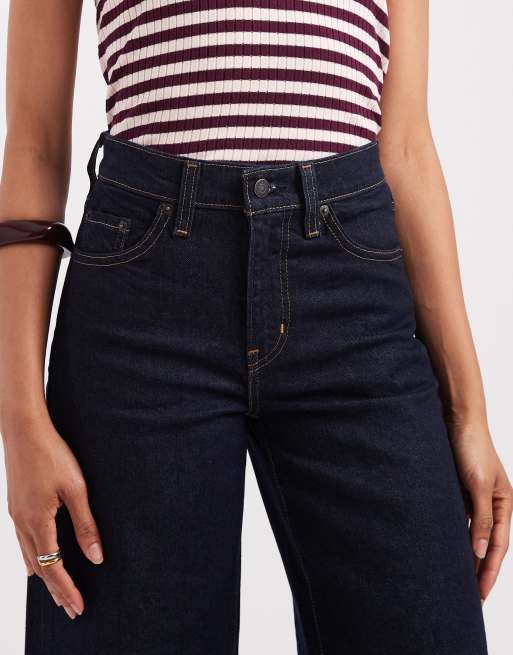 Levi's – 728 – Jeans mit weitem Bein und hohem Bund in dunkler Waschung, 5 von 5