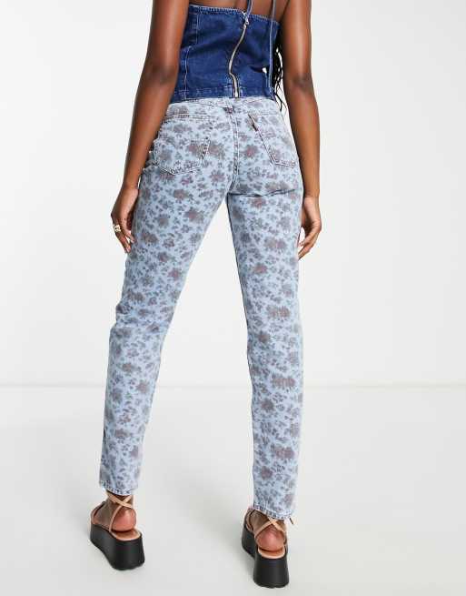 Levi's on sale flower jeans