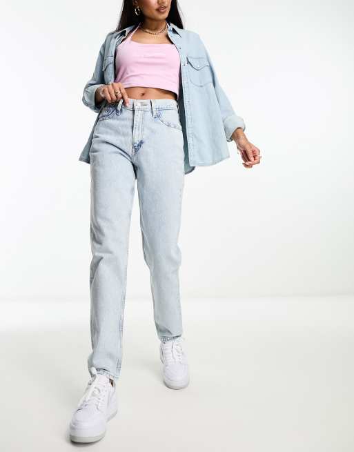 Asos white mom sales jeans