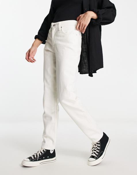 White best sale jean pants