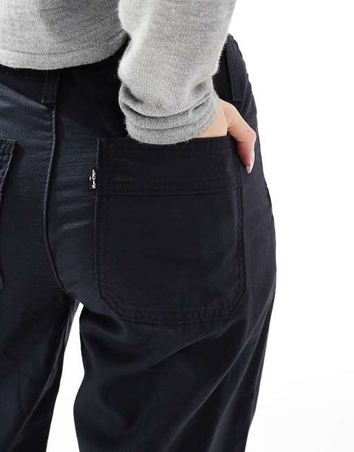 Levi's - 90' - Pantaloni dritti neri, 2 di 5