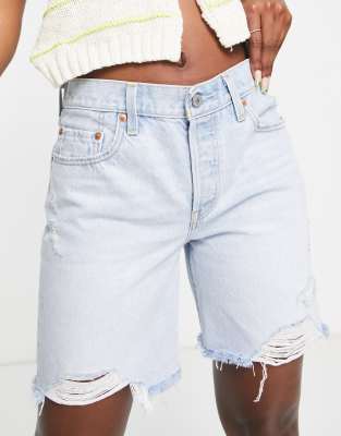 Levi's 90's 501 denim short in light wash