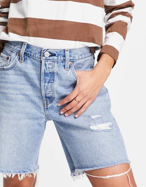 levi's blue shorts