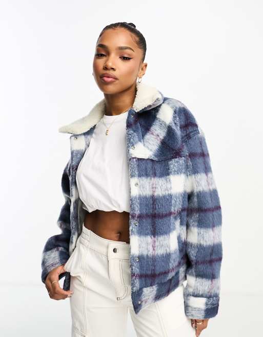 Levis plaid trucker outlet jacket