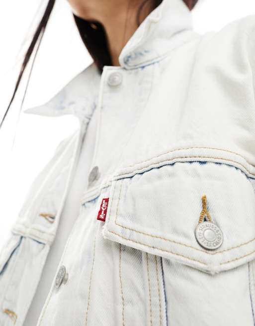 Levi's white denim clearance jacket