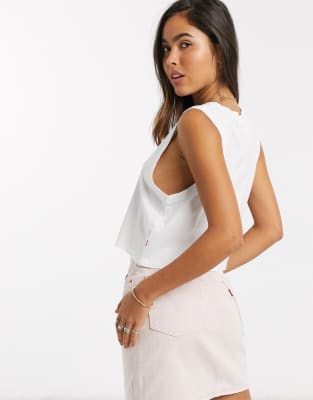 levi's graphic crop tank