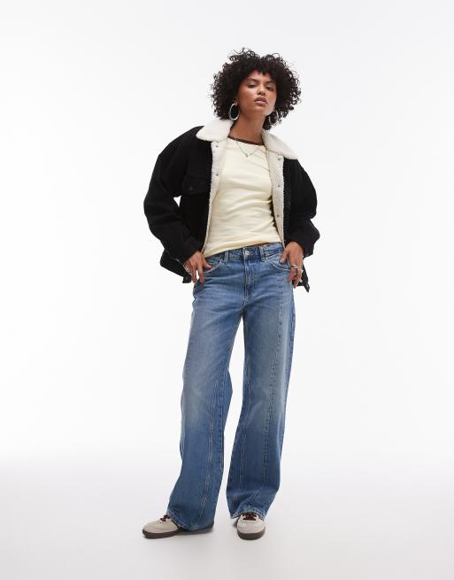Levi's – 90s – Svart truckerjacka i manchester med foder i fårskinnsimitation, 2 av 4