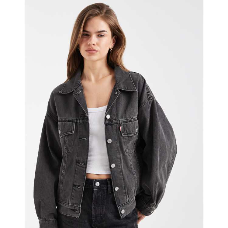 Levi's 90's trucker denim jacket in black | ASOS