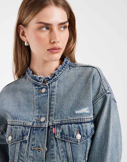 Levi's 90s trucker in blue, 3 of 4