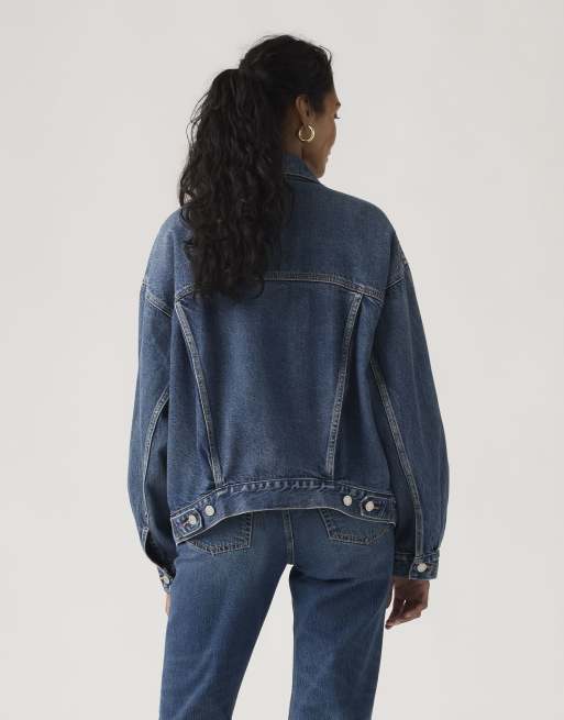 Levi's 90s trucker jacket in blue, 2 of 4
