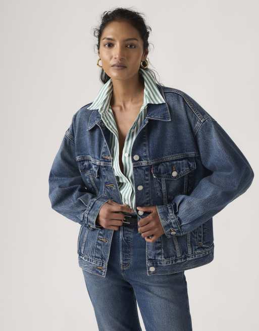 Levi's 90s trucker jacket in blue, 4 of 4