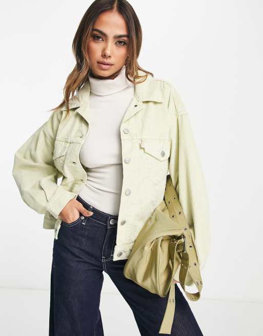 Levi's cropped best sale corduroy jacket