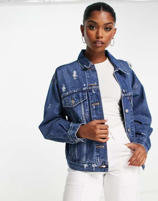 Levi's 90's trucker jacket in mid wash blue | ASOS