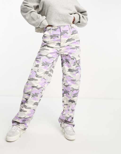 Purple store camouflage pants