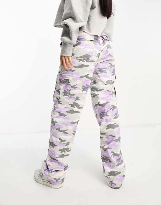 Camouflage store pants purple