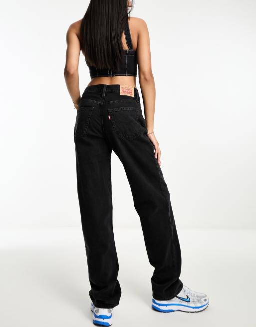 Levi s 94 baggy fit jeans in black ASOS