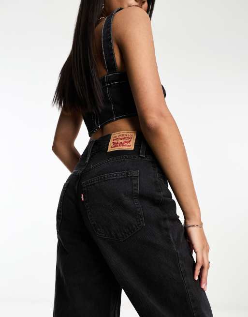 BAGGY FIT JEANS - Black