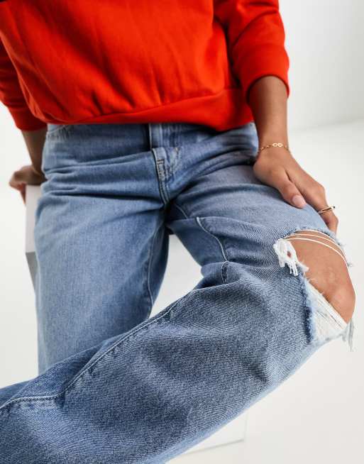 Levi's - '94 - Baggy jeans in lichtblauw met distressing, 4 van 5