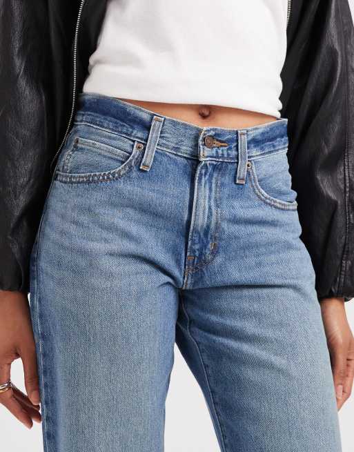 Levi's '94 baggy jeans met gescheurde knieën in middenblauw, 4 van 5