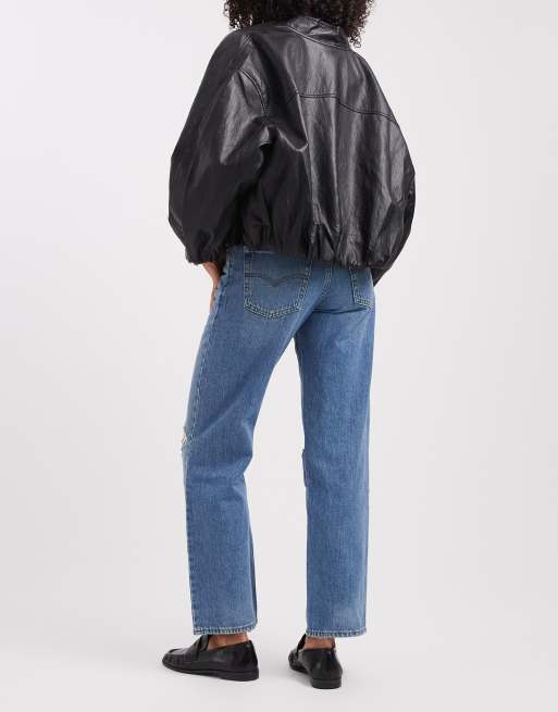 Levi's '94 Baggy-Jeans mit zerrissenen Knien in Mittelblau, 2 von 5