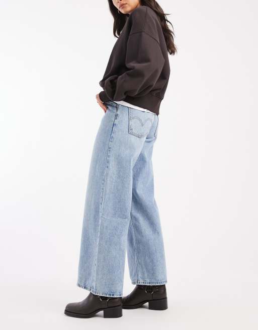 Levi's '94 baggy wide jeans in light blue wash, 2 of 5