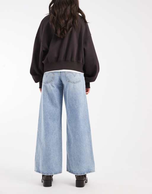 Levi's '94 baggy wide jeans in light blue wash, 3 of 5