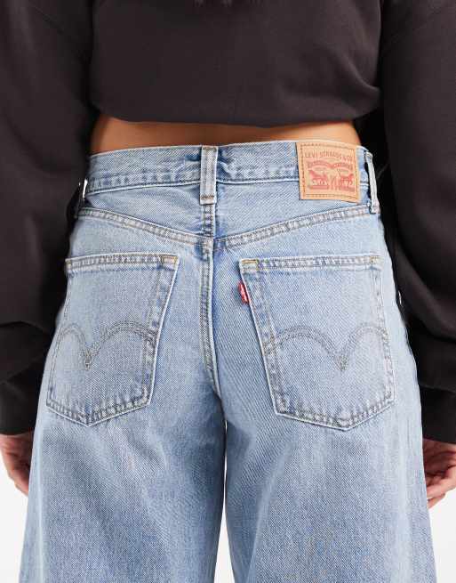Levi's '94 baggy wide jeans in light blue wash, 5 of 5