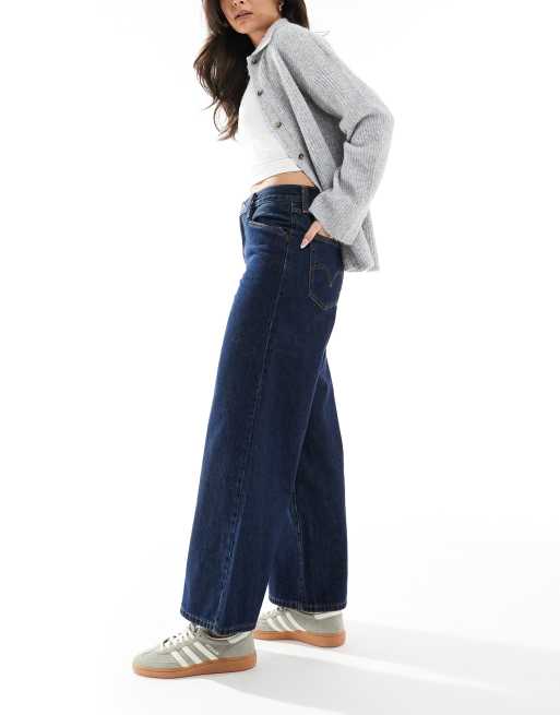 Levi's '94 baggy wide leg jeans in dark blue