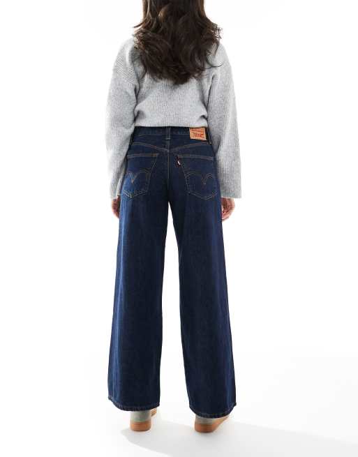 Levi's '94 baggy wide leg jeans in dark blue