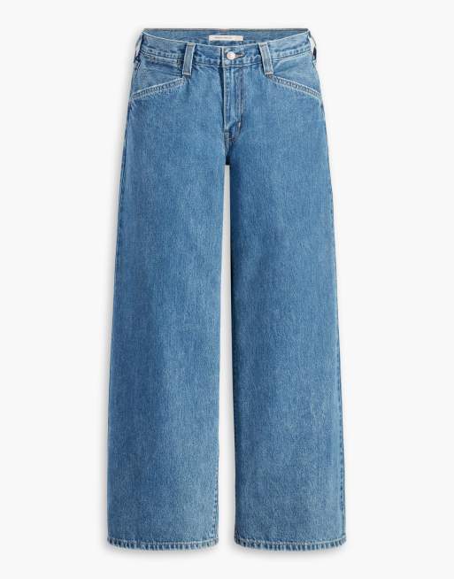 Levi's '94 baggy wide leg jeans in mid blue