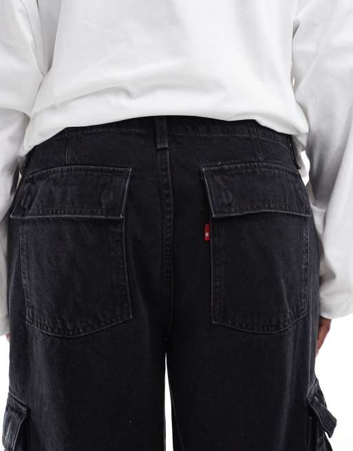 Levi s 94 Jeans cargo extra larghi neri