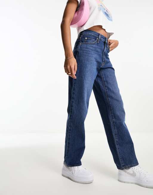 Levi's - '94 - Jeans met ruimvallende pasvorm in marineblauw