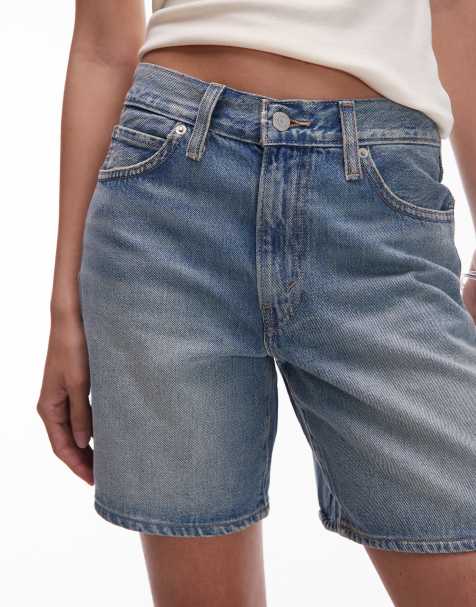 Levi's – ´94 – Ljusblå, baggy shorts med silverflik - view 1