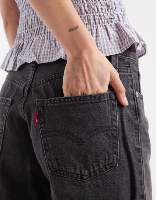 Levi's - '94 - Pantaloncini larghi nero slavato, 4 di 5