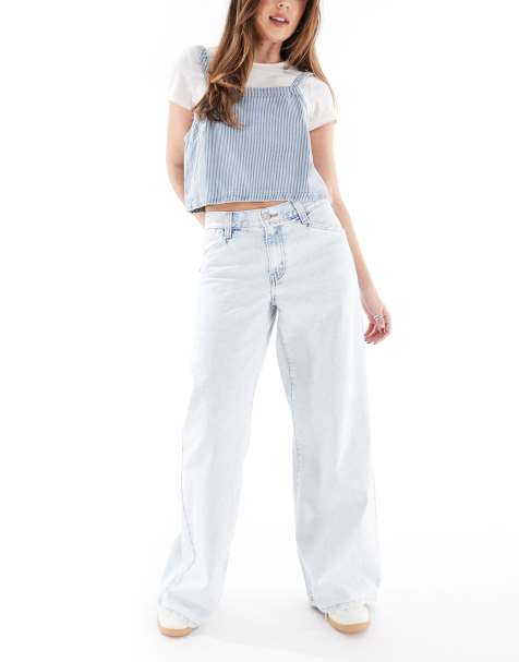 Levi's - '94 - Posede jeans med vide ben i afbleget vask - view 1
