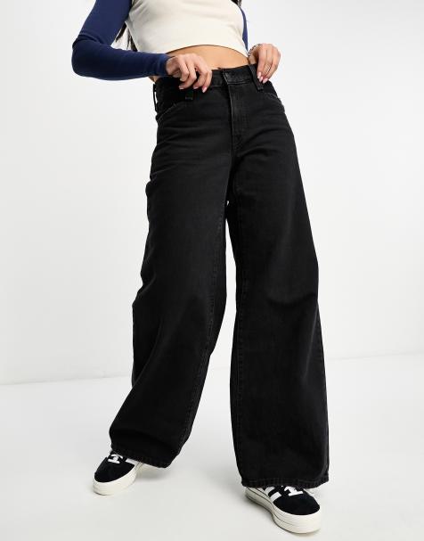 Levi's - '94 - Posede jeans med vide ben i sort - view 1