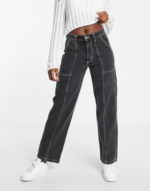 Levi's - '94 - Posede tømrerjeans i forvasket sort 
