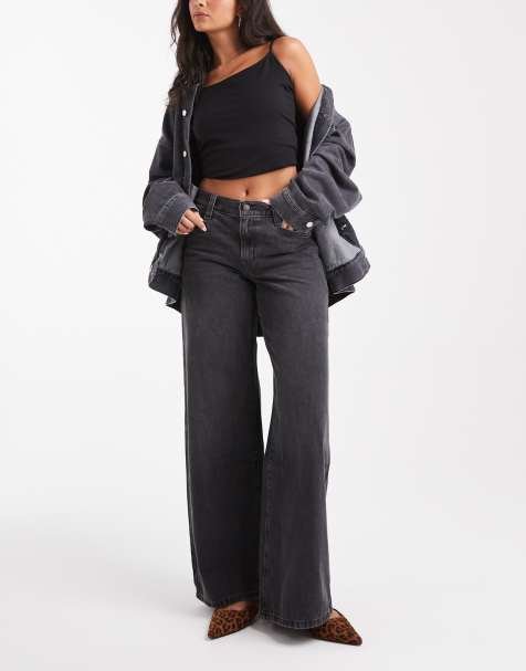 Levi's – '94 – Svarta, tvättade, baggy jeans med vida ben - view 1