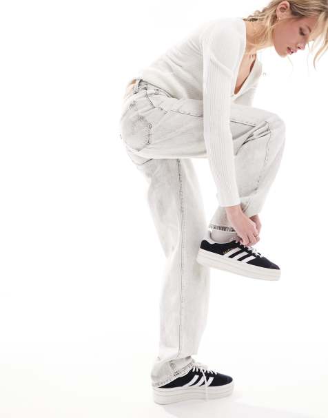 Levi's – '94 – Vita, urtvättade baggy jeans - view 1