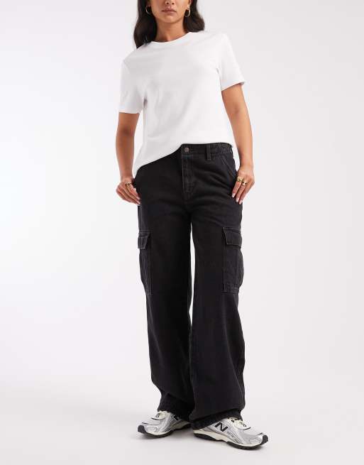 Levi's – '94 – Weite Cargo-Jeans in Schwarz