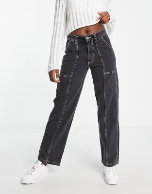 Levi's - '94 - Weite Carpenter-Jeans in verwaschenem Schwarz