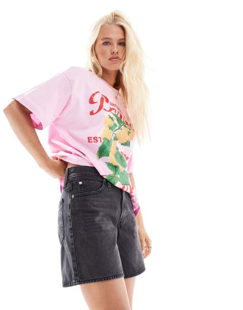 Levi's – '94 – Weite Shorts in verwaschenem Schwarz - view 1