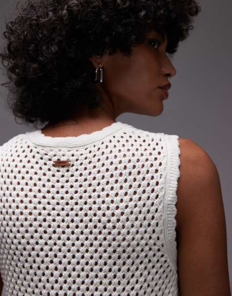 Levi's – Adrienne – Naturvitt, virkat linne - view 2