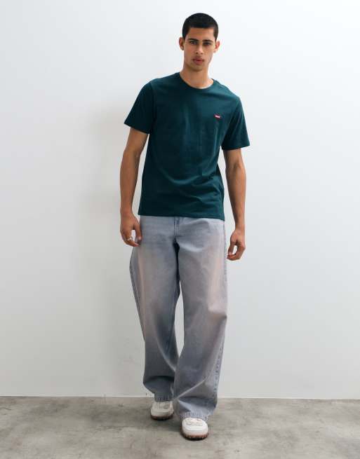 Levi's afslappet grafisk T-shirt i khaki, 3 af 5
