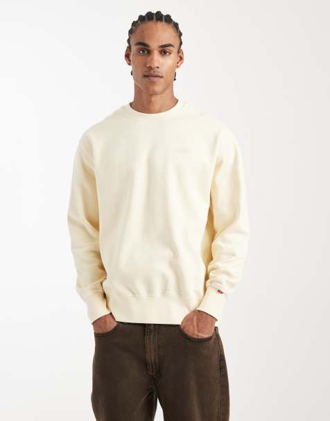 Levi's afslappet sweatshirt med print på ryggen i grå - view 1