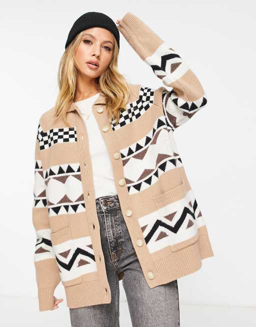 Levi's - Alaska - Gebreid vest in zandkleur
